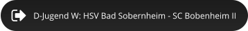 D-Jugend W: HSV Bad Sobernheim - SC Bobenheim II